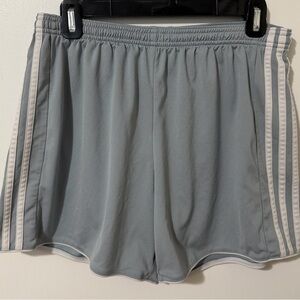 Adidas ClimaCool Blue Athletic Shorts Striped Lightweight Gym Running